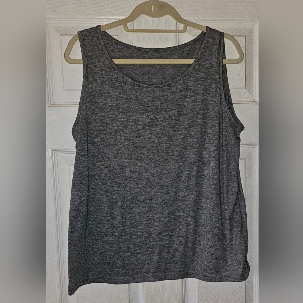 Women's Sleeveless Gray Lightweight Tank Top